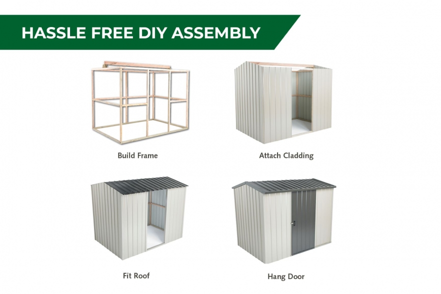 Fortress garden shed assembly