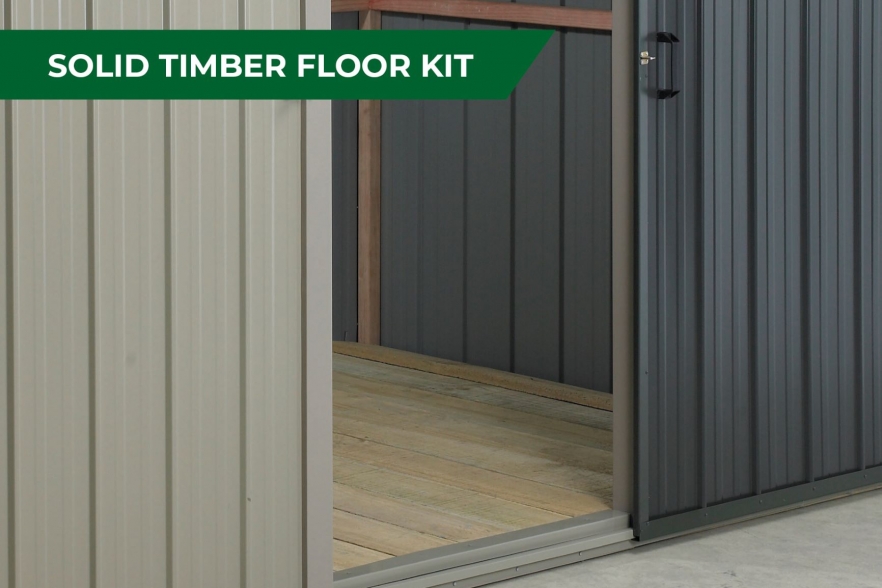 Fortress garden shed timber floor