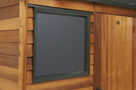 Fixed Aluminium Window Cedar Shed